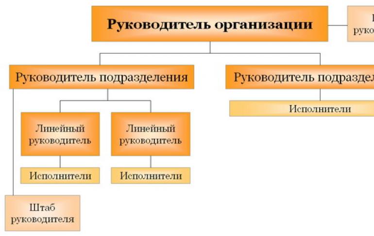Йерархични организационни структури за управление на действащи предприятия